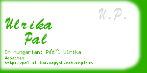 ulrika pal business card